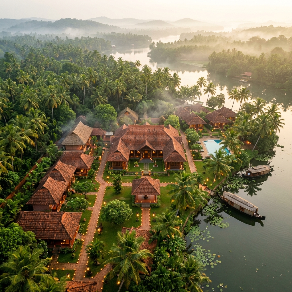 Serene Kerala Ayurvedic wellness retreat
